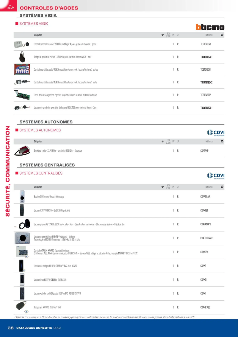 Rexel                                                     catalogue du 10/04 – page 38