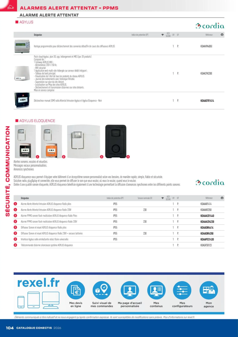 Rexel                                                     catalogue du 10/04 – page 104