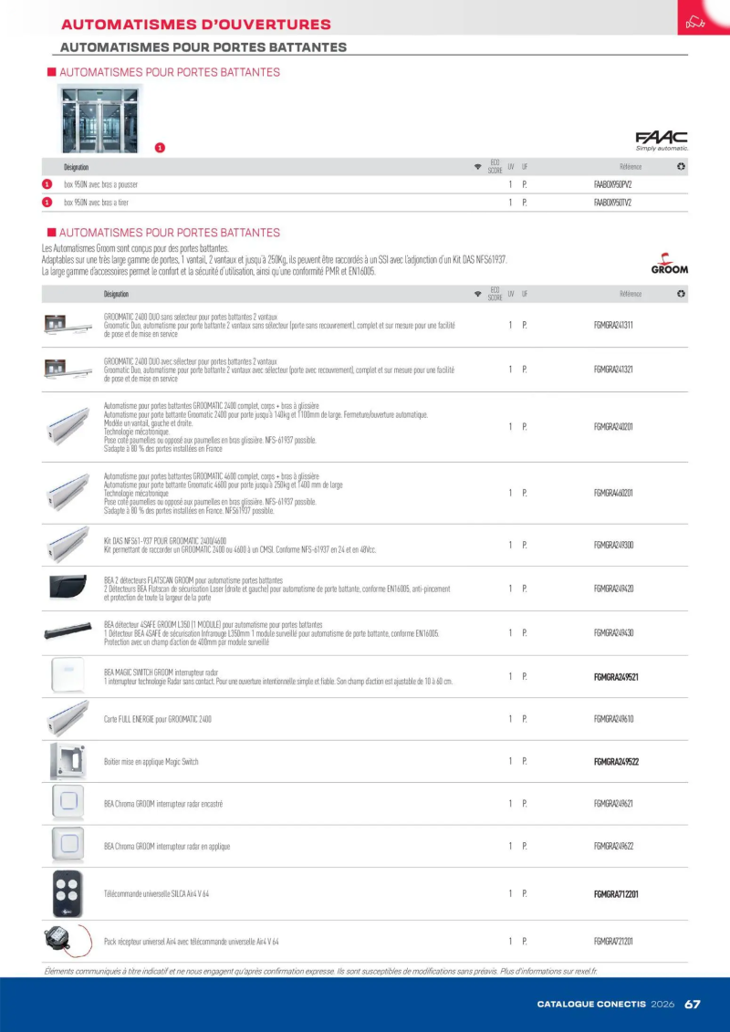 Rexel                                                     catalogue du 10/04 – page 67