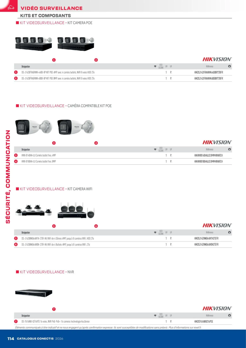 Rexel                                                     catalogue du 10/04 – page 114