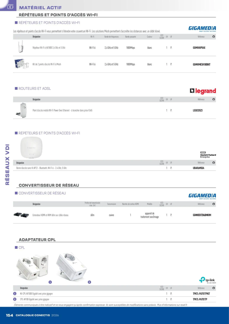 Rexel                                                     catalogue du 10/04 – page 154