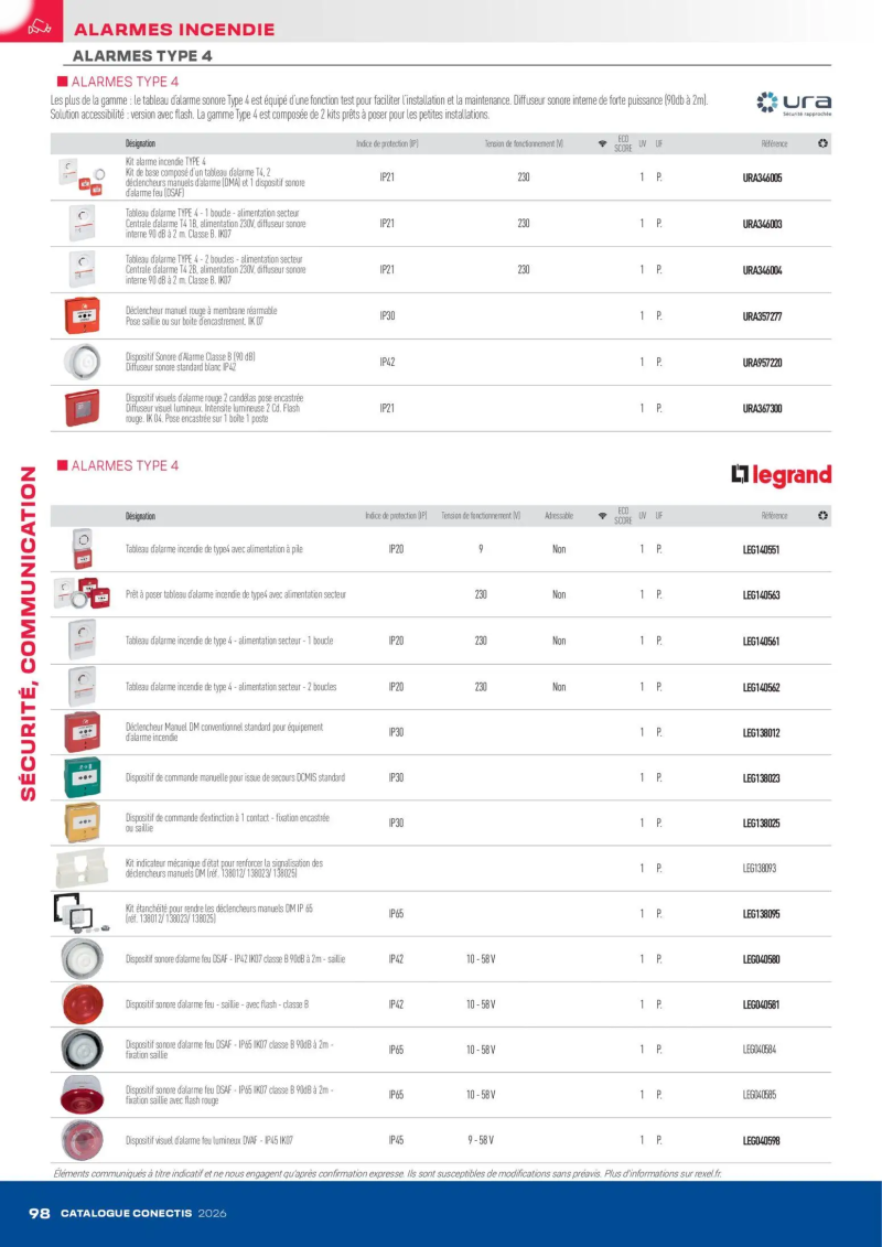 Rexel                                                     catalogue du 10/04 – page 98