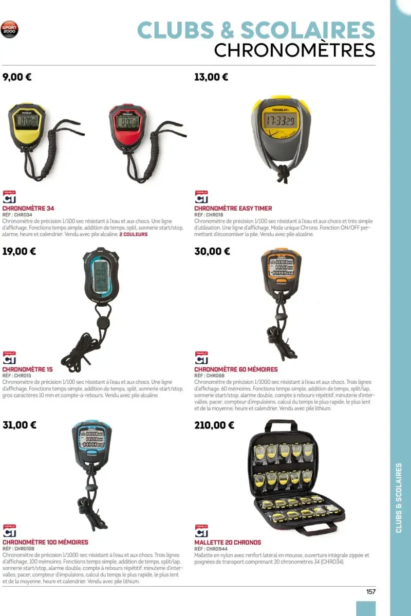 Sport 2000 catalogue du 01/06 – page 157