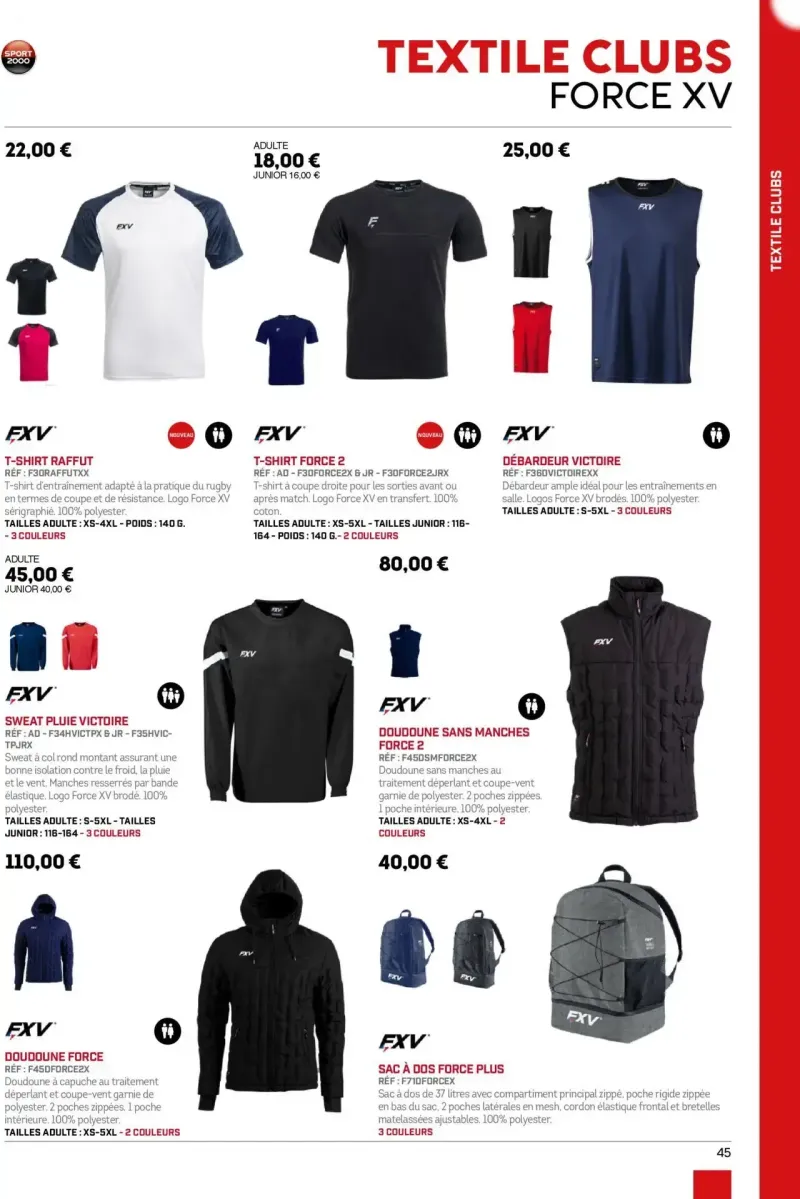 Sport 2000 catalogue du 01/06 – page 45