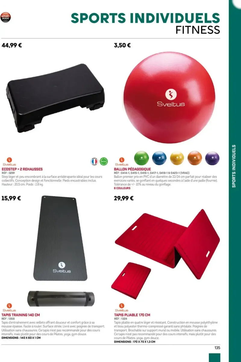 Sport 2000 catalogue du 01/06 – page 135