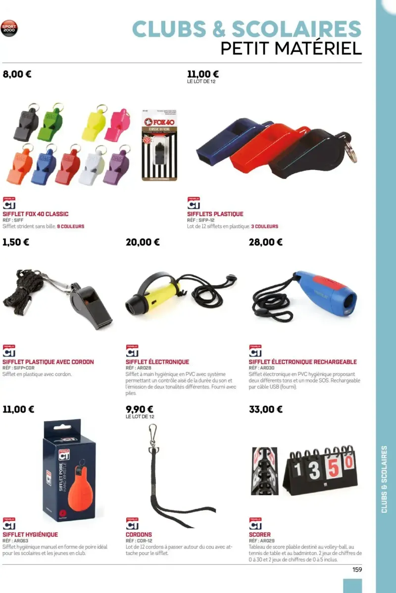 Sport 2000 catalogue du 01/06 – page 159