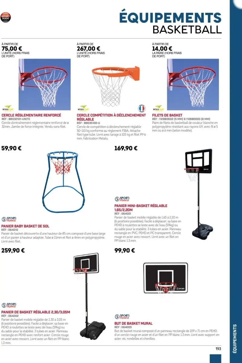 Sport 2000 catalogue du 01/06 – page 193