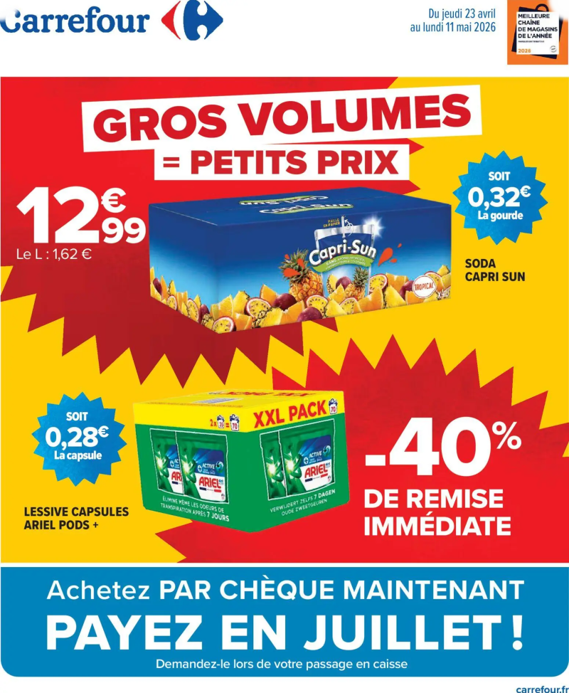 Carrefour catalogue du 23/04 – page 1