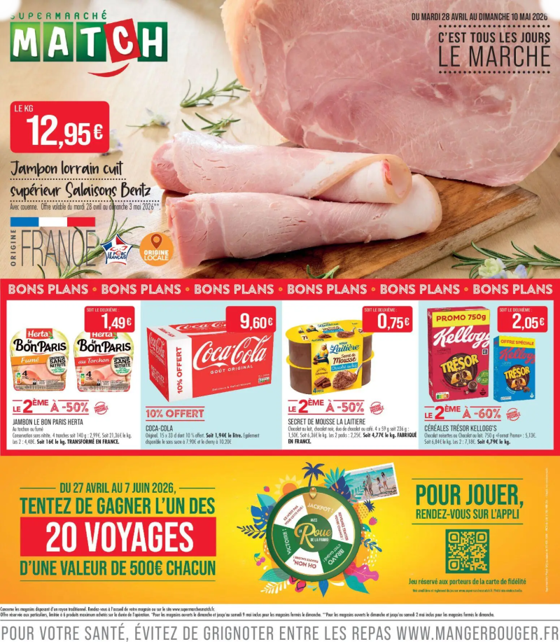 Supermarchés Match catalogue du 28/04 – page 1