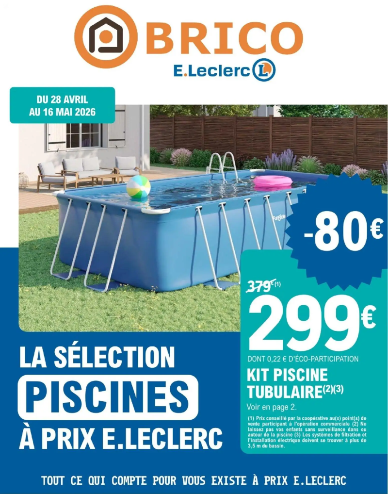 Brico E.Leclerc catalogue du 28/04 – page 1