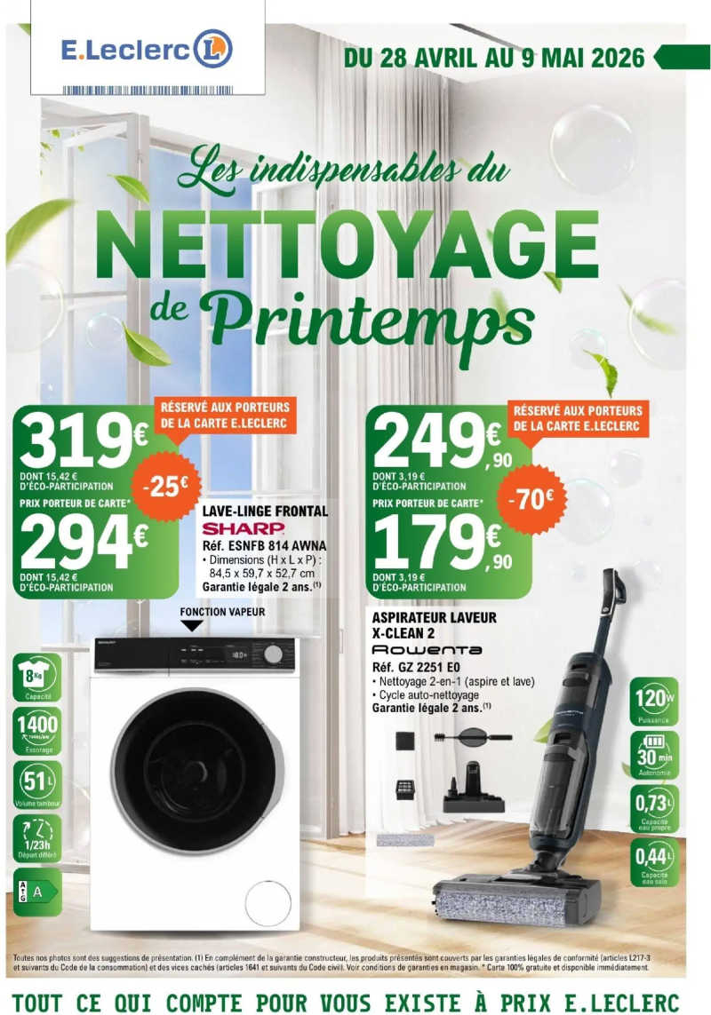 E.Leclerc catalogue du 28/04 – page 1
