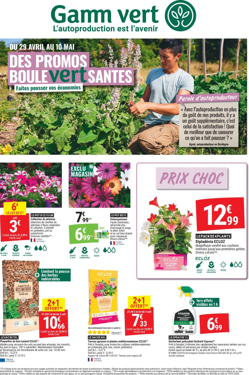 Gamm vert catalogue du 29/04 – page 1