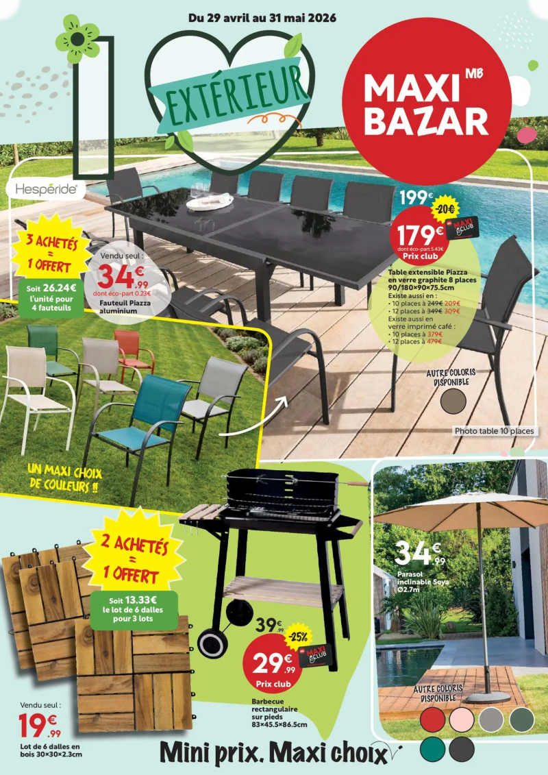 Maxi Bazar catalogue du 29/04 – page 1