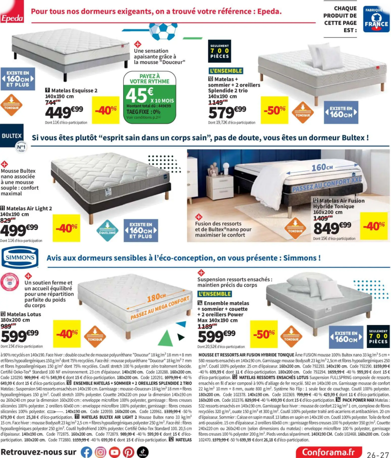 Conforama catalogue du 28/04 – page 27