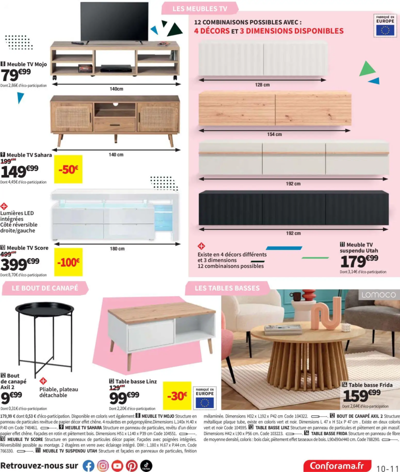 Conforama catalogue du 28/04 – page 11