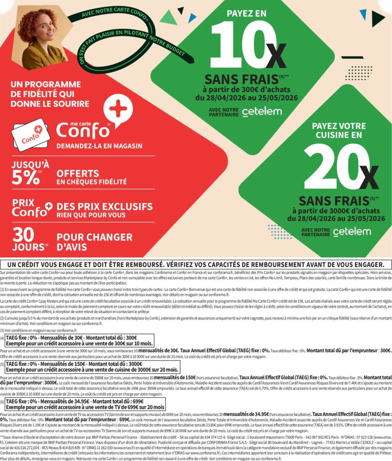 Conforama catalogue du 28/04 – page 2