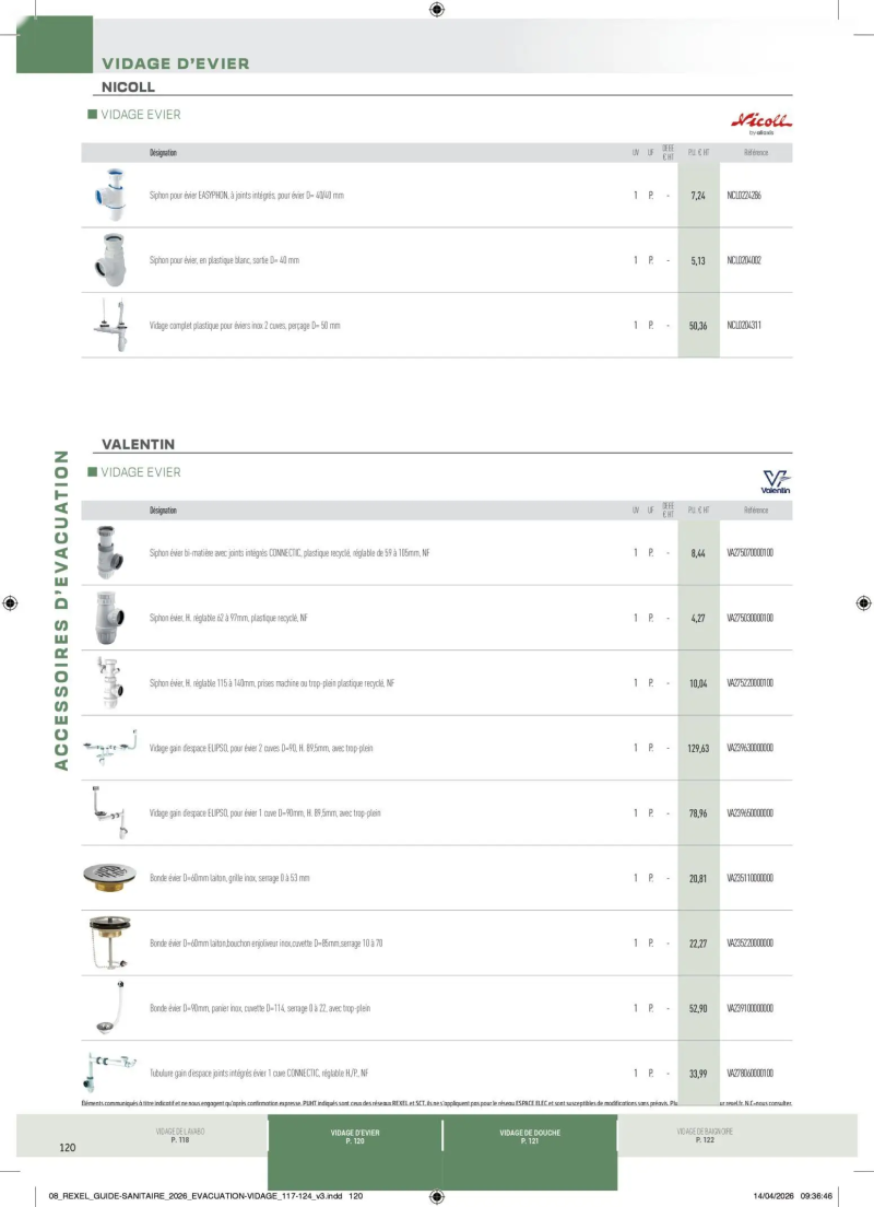 Rexel                                                     catalogue du 20/04 – page 120