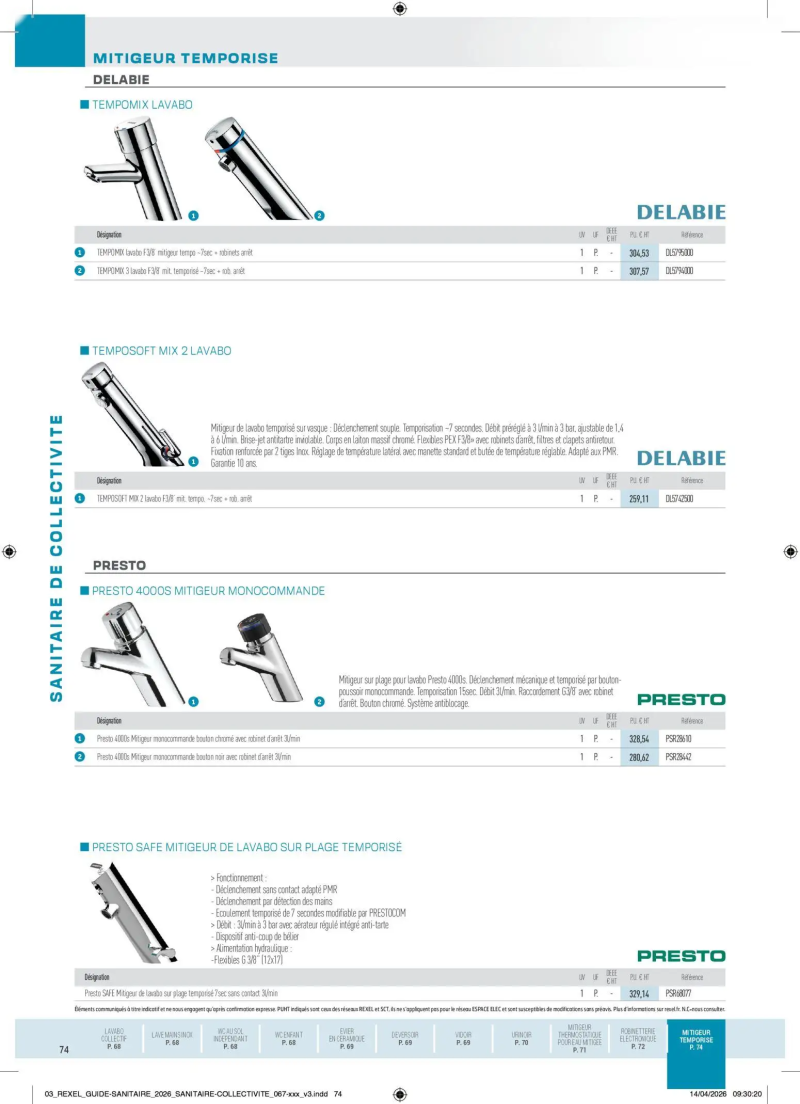 Rexel                                                     catalogue du 20/04 – page 74