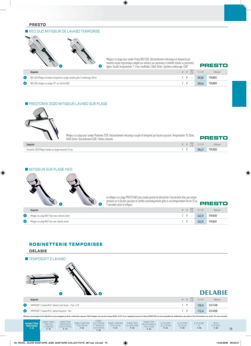 Rexel                                                     catalogue du 20/04 – page 75
