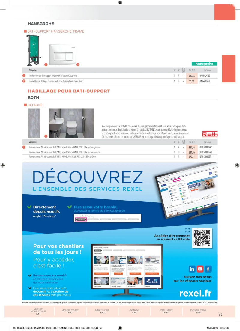 Rexel                                                     catalogue du 20/04 – page 59