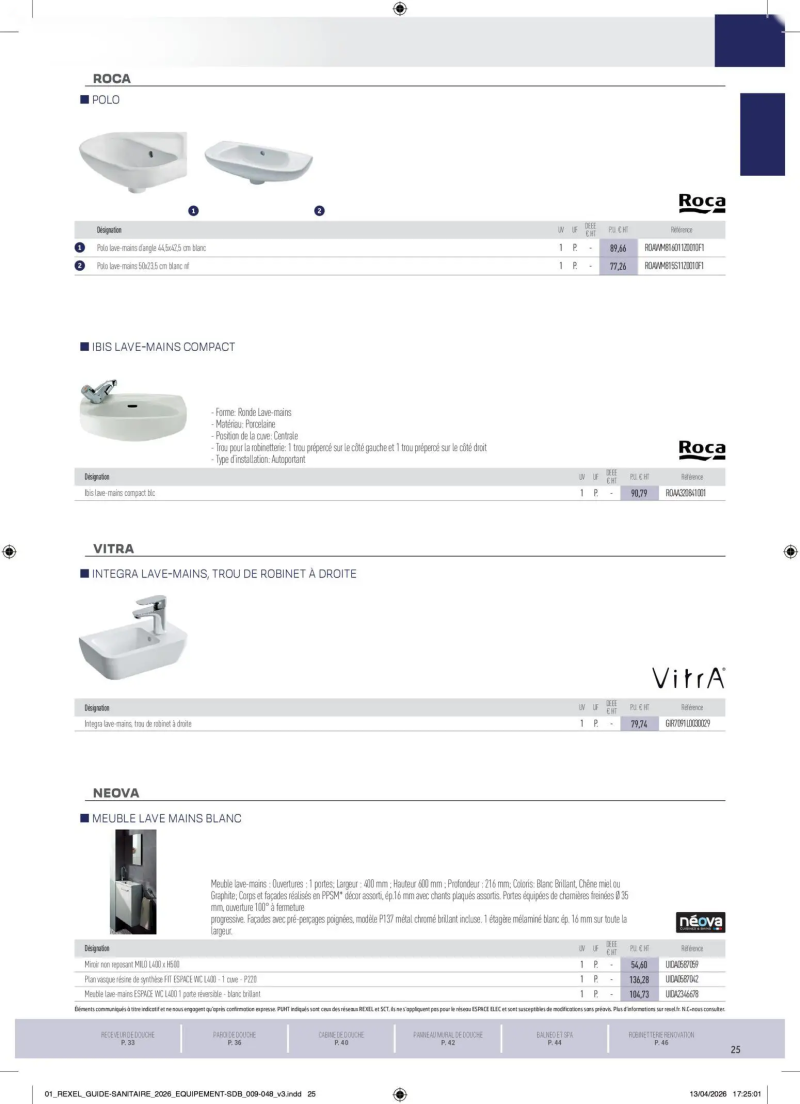 Rexel                                                     catalogue du 20/04 – page 25