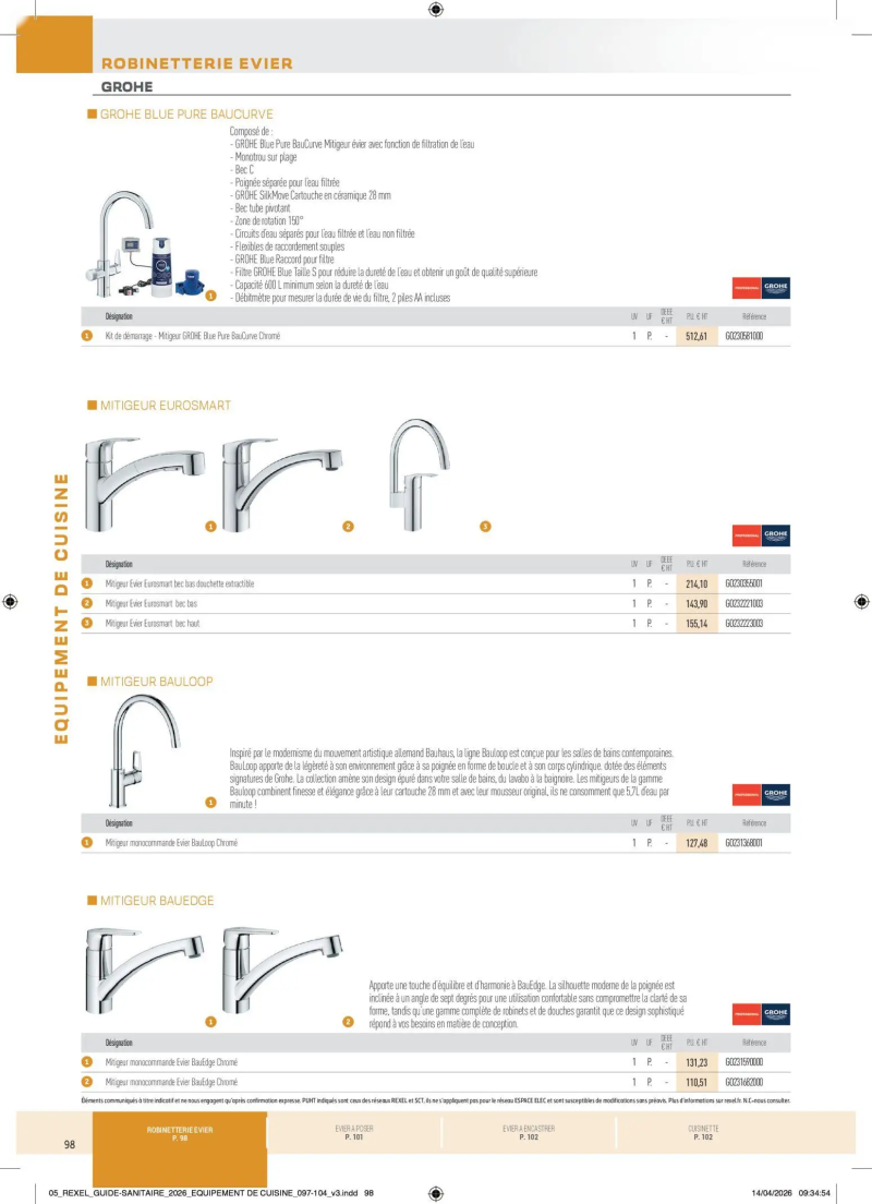 Rexel                                                     catalogue du 20/04 – page 98
