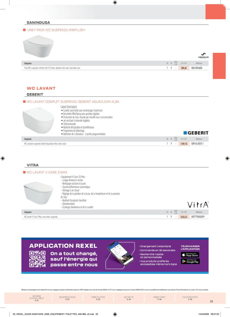 Rexel                                                     catalogue du 20/04 – page 55