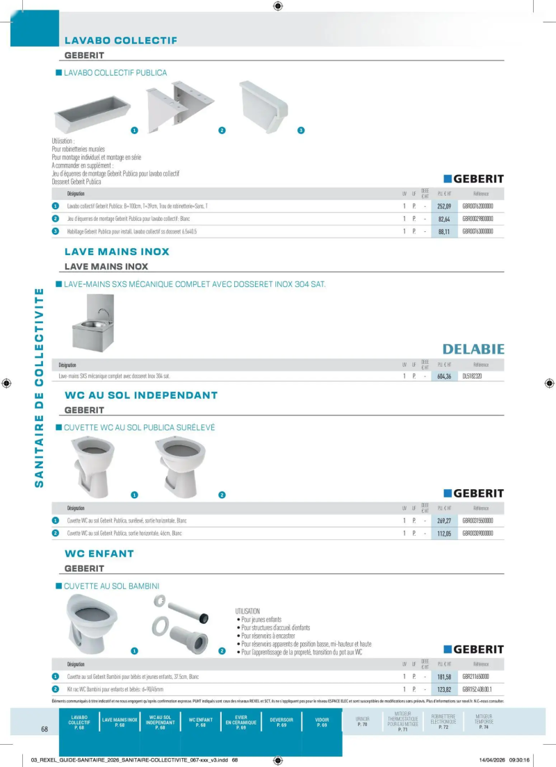 Rexel                                                     catalogue du 20/04 – page 68
