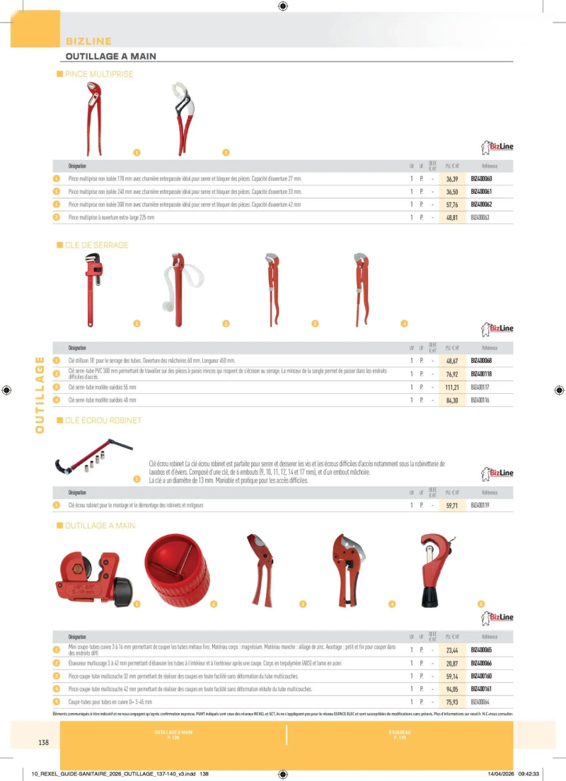 Rexel                                                     catalogue du 20/04 – page 138