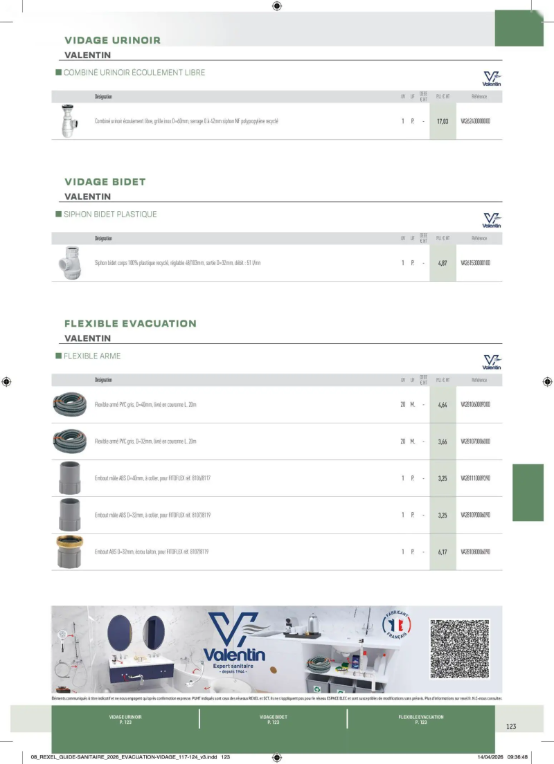 Rexel                                                     catalogue du 20/04 – page 123