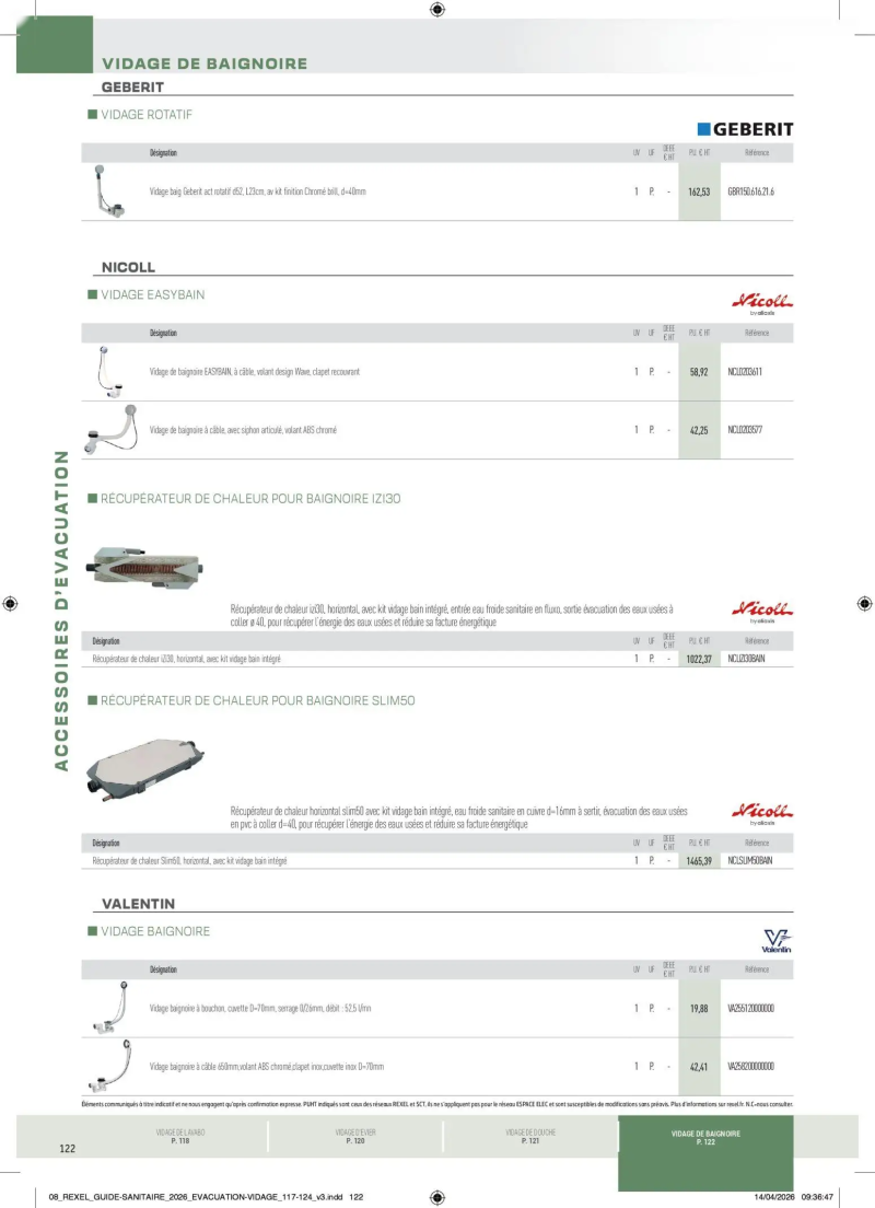 Rexel                                                     catalogue du 20/04 – page 122