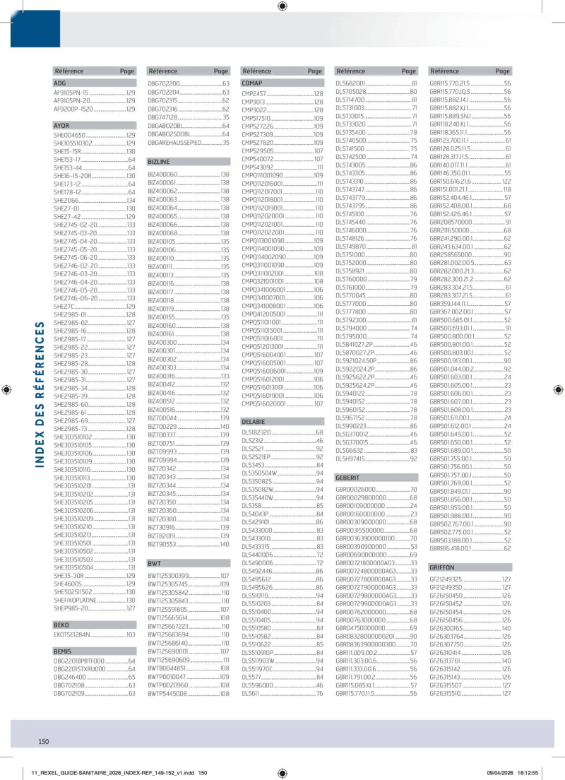 Rexel                                                     catalogue du 20/04 – page 150