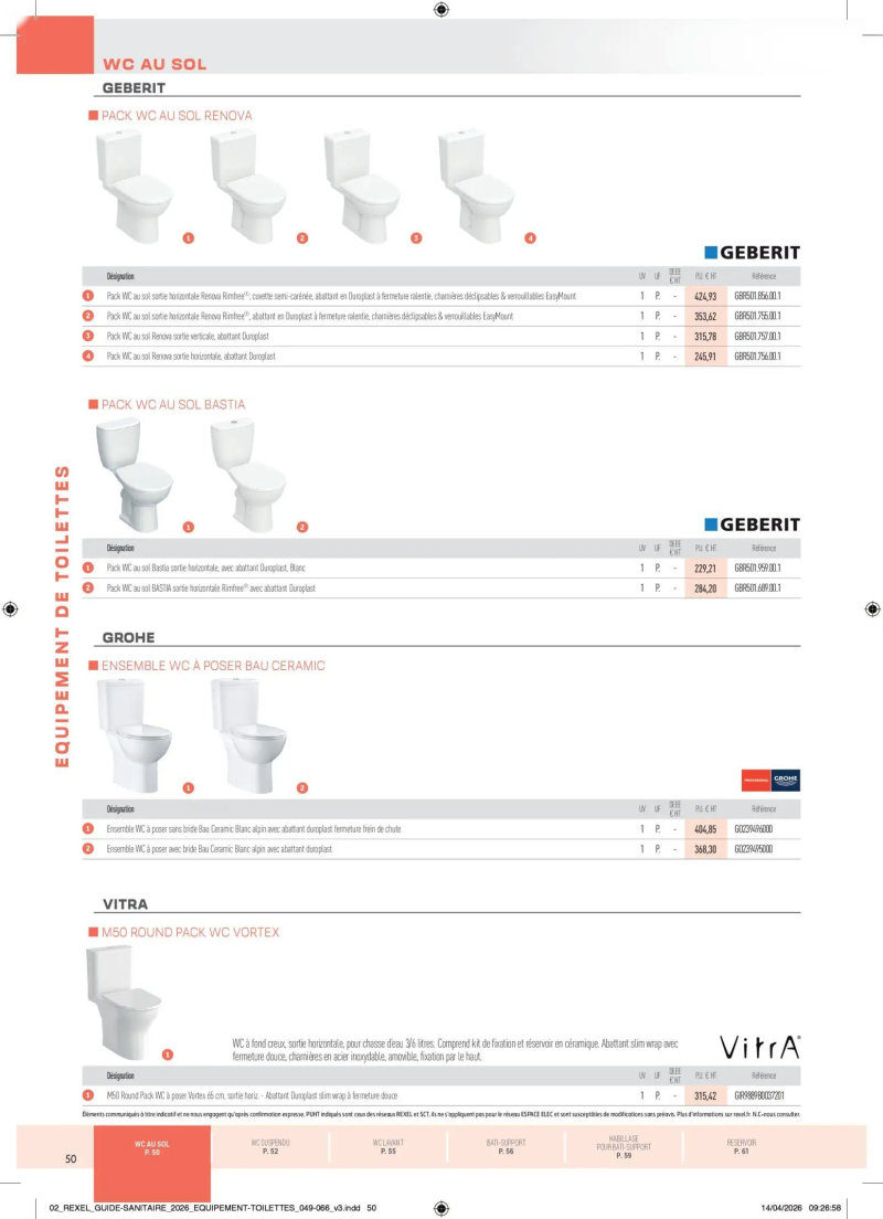 Rexel                                                     catalogue du 20/04 – page 50