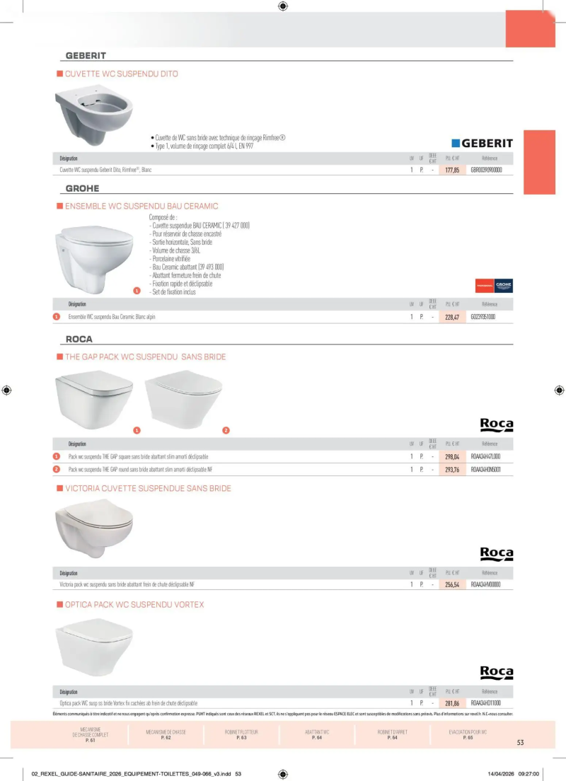 Rexel                                                     catalogue du 20/04 – page 53