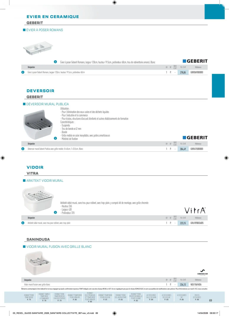 Rexel                                                     catalogue du 20/04 – page 69
