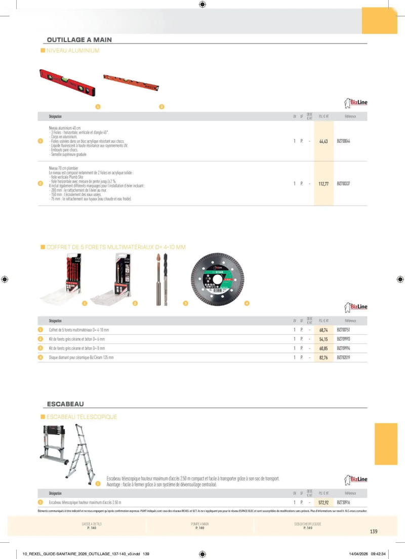 Rexel                                                     catalogue du 20/04 – page 139
