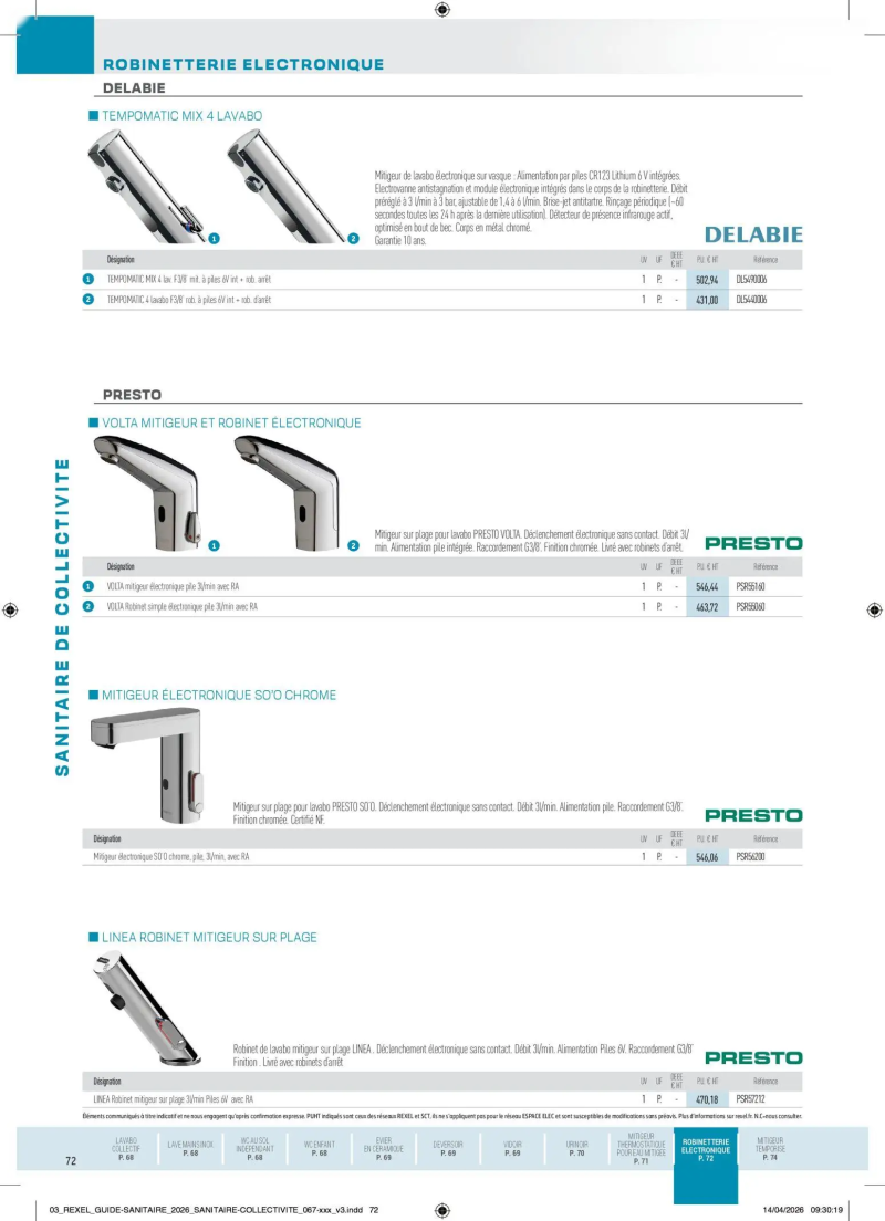 Rexel                                                     catalogue du 20/04 – page 72