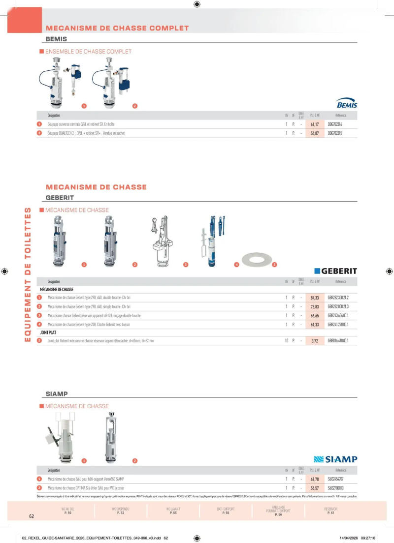 Rexel                                                     catalogue du 20/04 – page 62