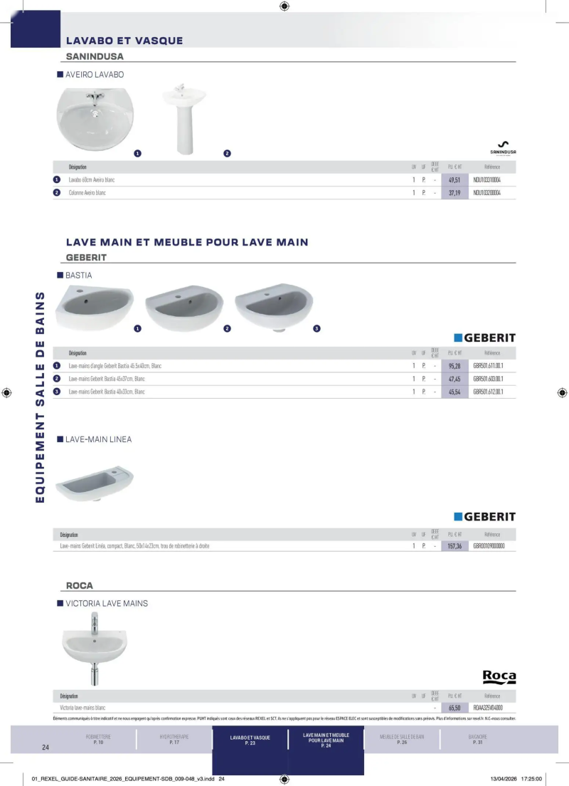 Rexel                                                     catalogue du 20/04 – page 24