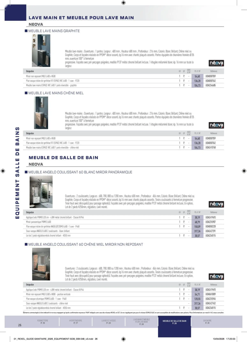 Rexel                                                     catalogue du 20/04 – page 26