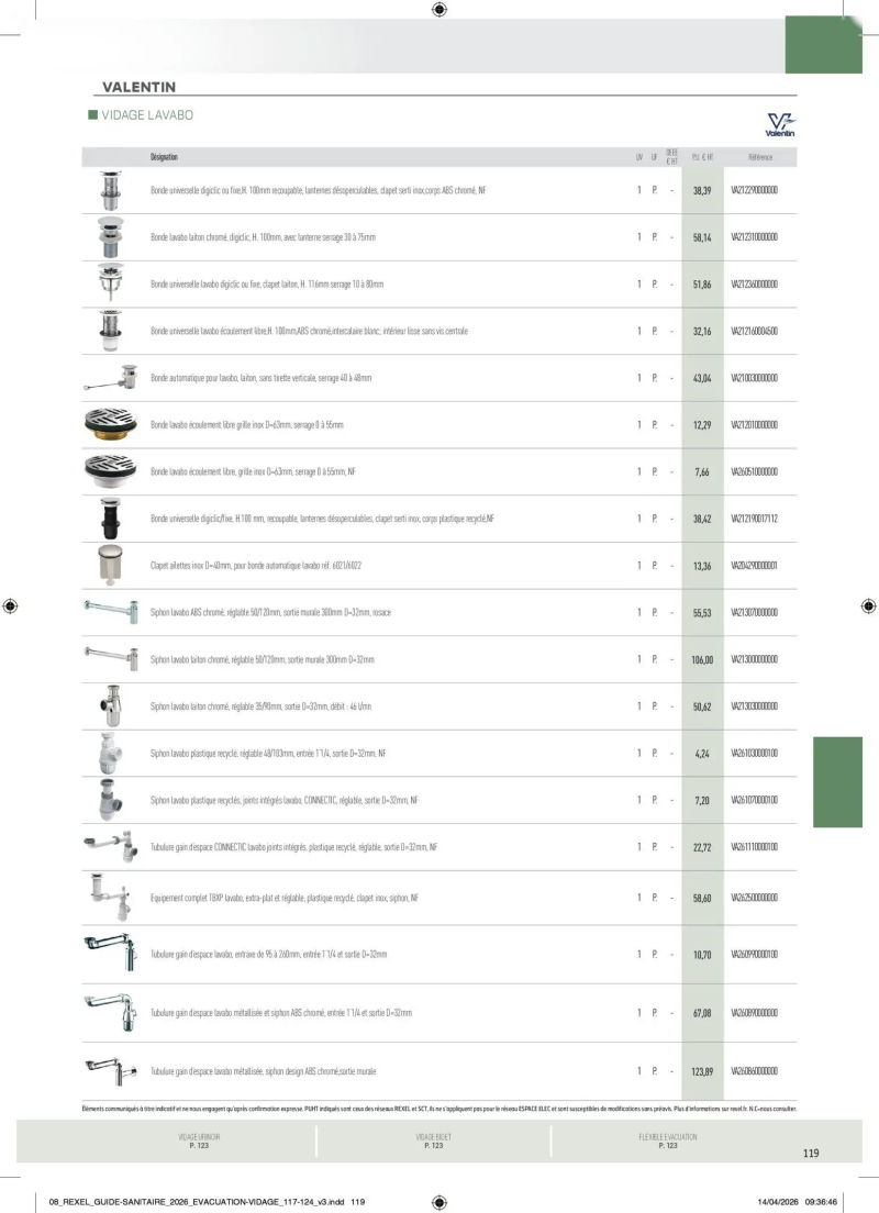 Rexel                                                     catalogue du 20/04 – page 119