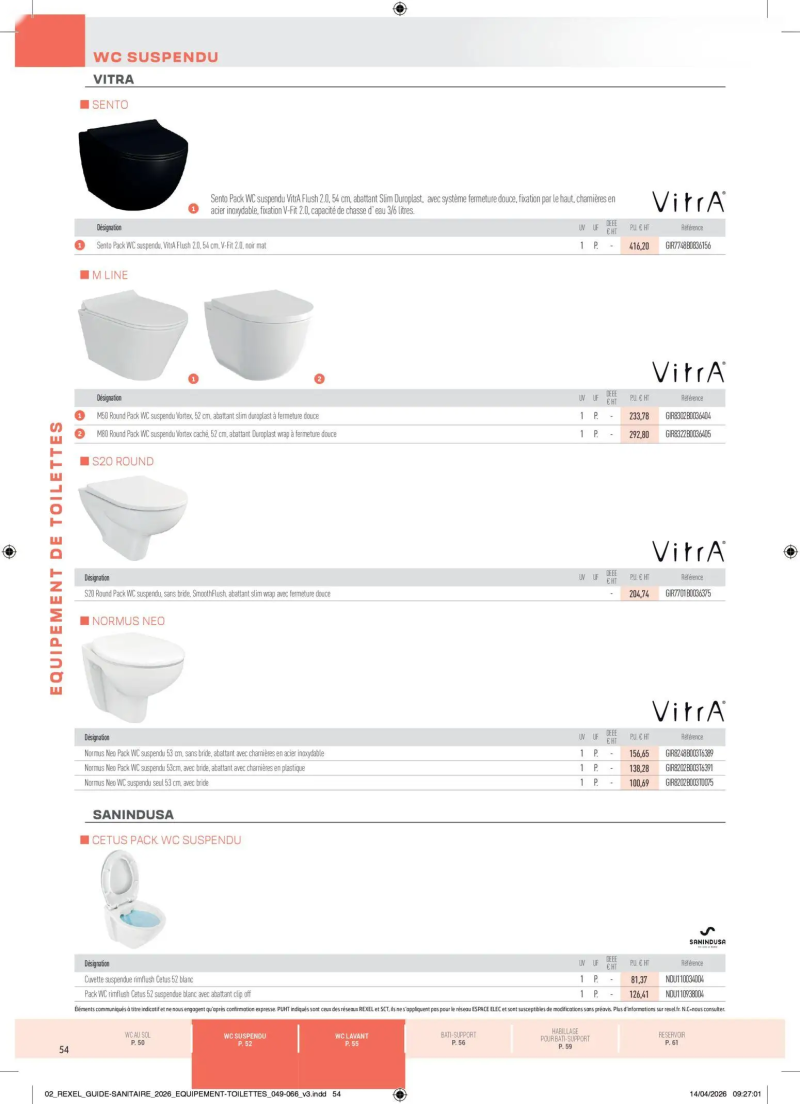 Rexel                                                     catalogue du 20/04 – page 54