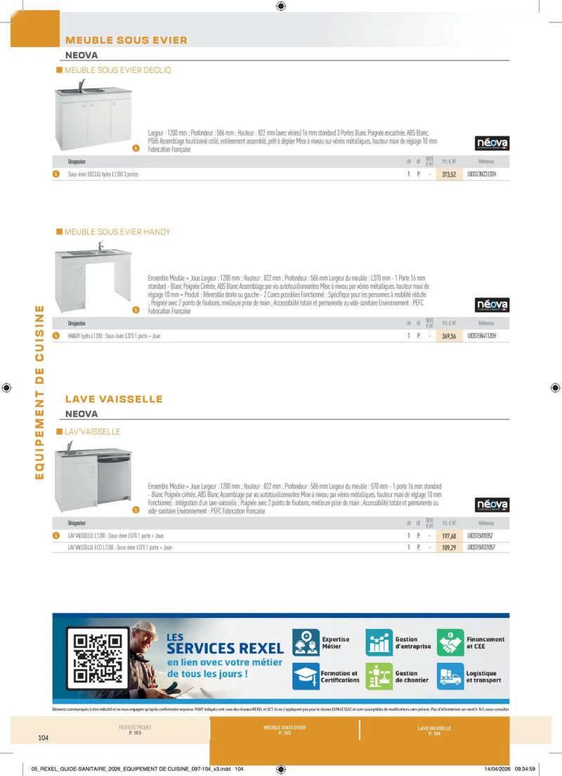 Rexel                                                     catalogue du 20/04 – page 104