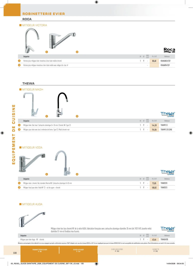 Rexel                                                     catalogue du 20/04 – page 100