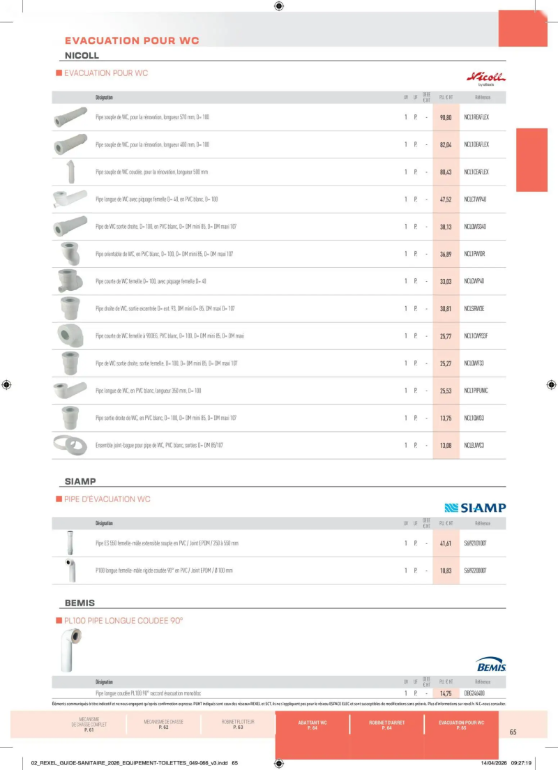Rexel                                                     catalogue du 20/04 – page 65