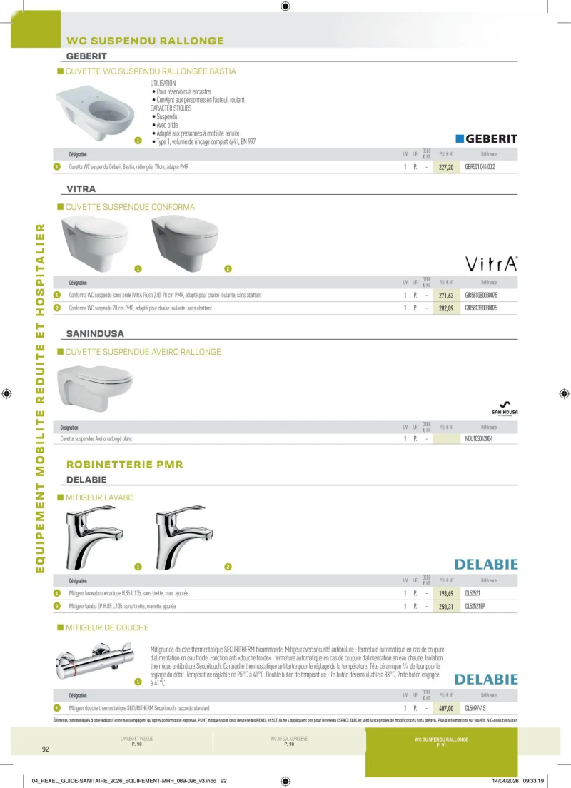 Rexel                                                     catalogue du 20/04 – page 92
