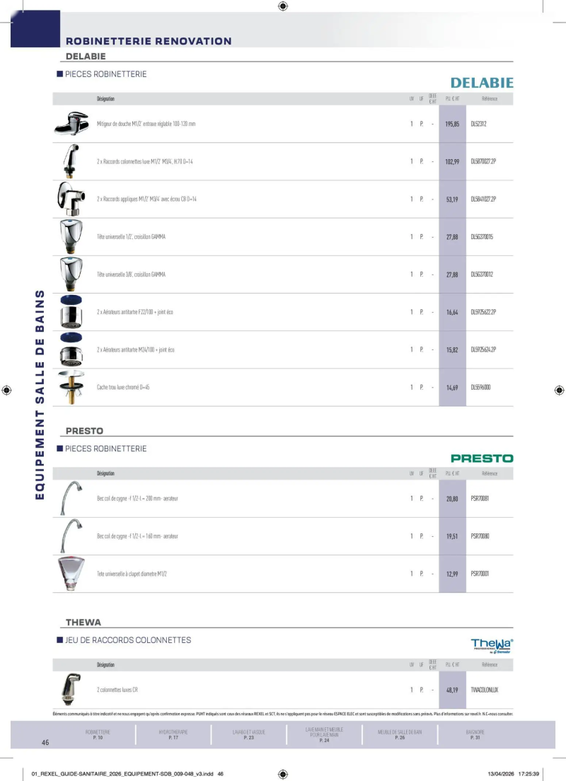Rexel                                                     catalogue du 20/04 – page 46