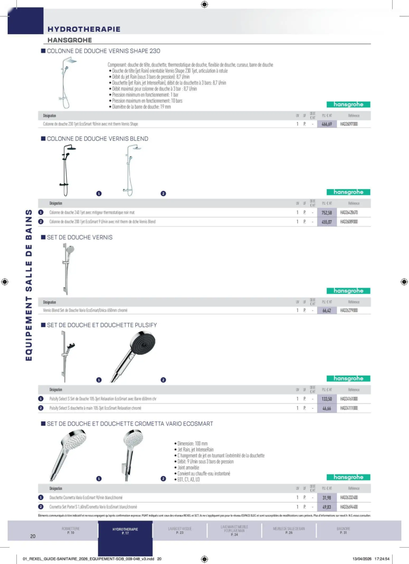 Rexel                                                     catalogue du 20/04 – page 20