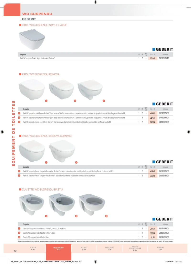 Rexel                                                     catalogue du 20/04 – page 52