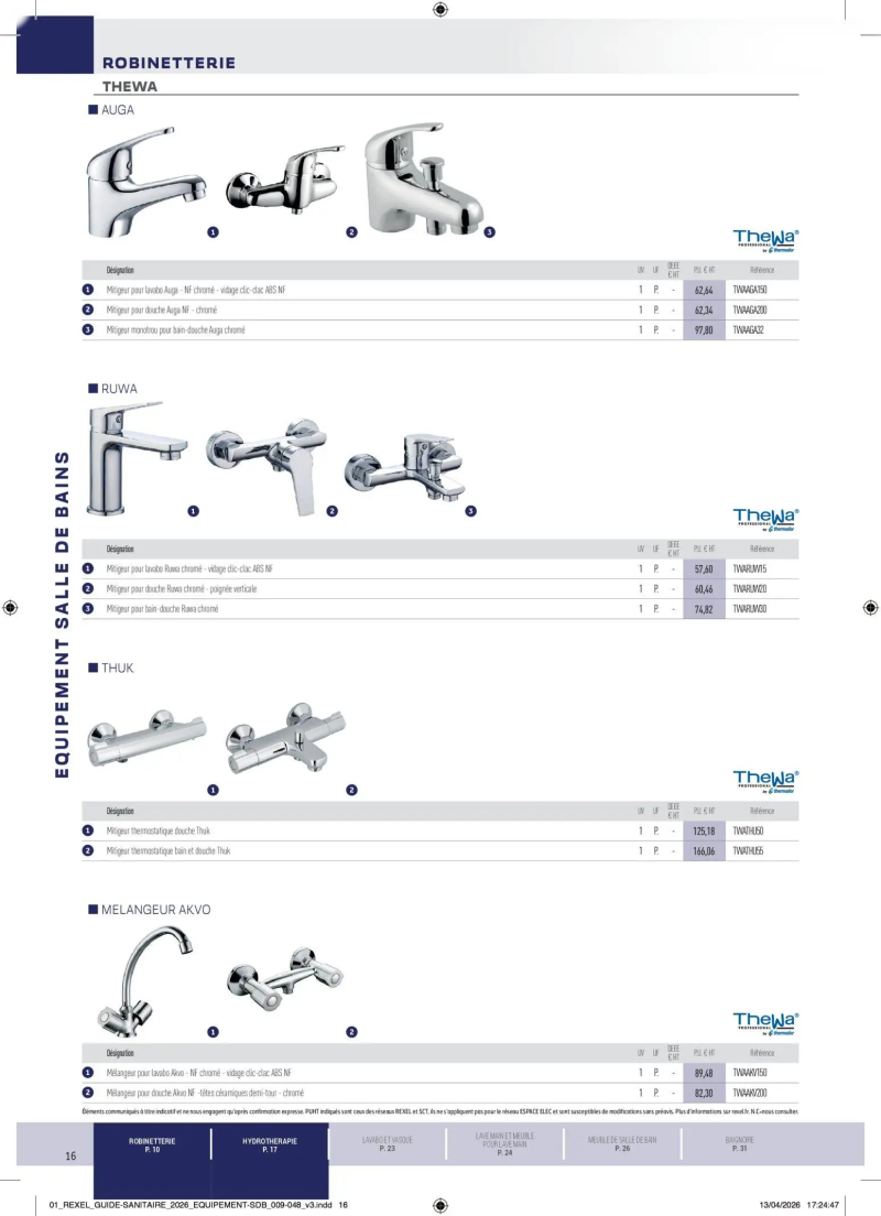 Rexel                                                     catalogue du 20/04 – page 16